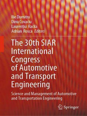 cover image of The 30th SIAR International Congress of Automotive and Transport Engineering
